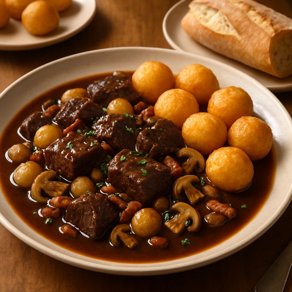 Boeuf Bourguignon Dinner serves 4